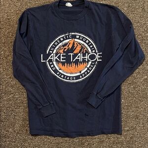 Lake Tahoe Navy Long Sleeve Shirt